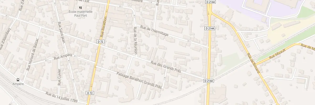 Plan du 75 Rue des Grands Prés à Montluçon