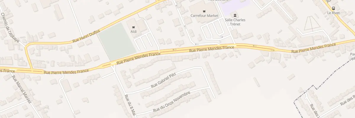 Plan du 74 Rue Pierre Mendes France à Vendin-lès-Béthune