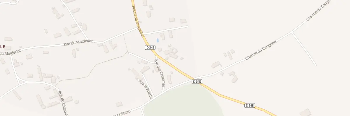 Plan du 14 Rte de Nizerolles à Bussy