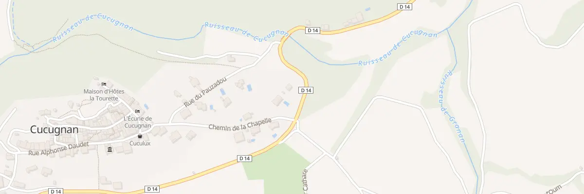 Plan du 23 Rte de la Fontaine Vieille à Cucugnan