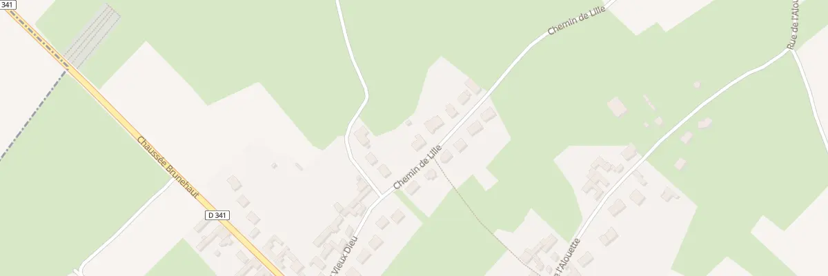Plan du 1A Le Chemin de Lille à Estrée-Cauchy