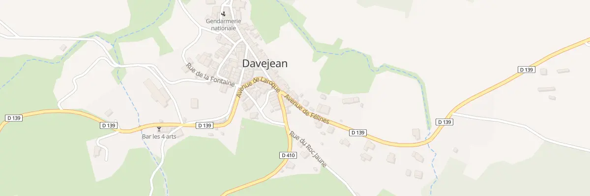Plan du 9 Av de Félines à Davejean
