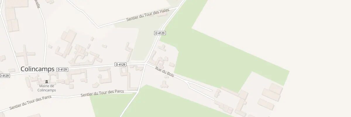 Plan du 38 Rue du Bois à Colincamps