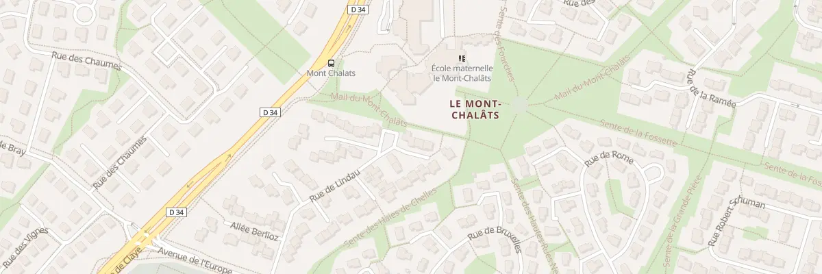 Plan du 1 All Debussy à Chelles