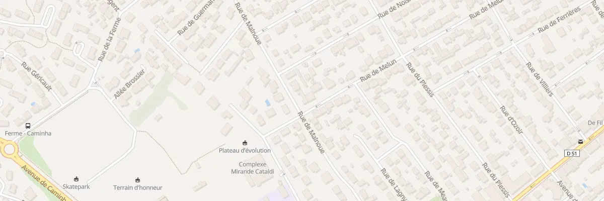 Plan du 59 Rue de Malnoue à Pontault-Combault