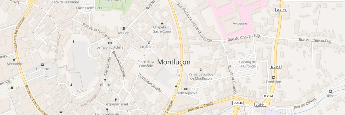 Plan du 4 Pl Jean Jaures à Montluçon