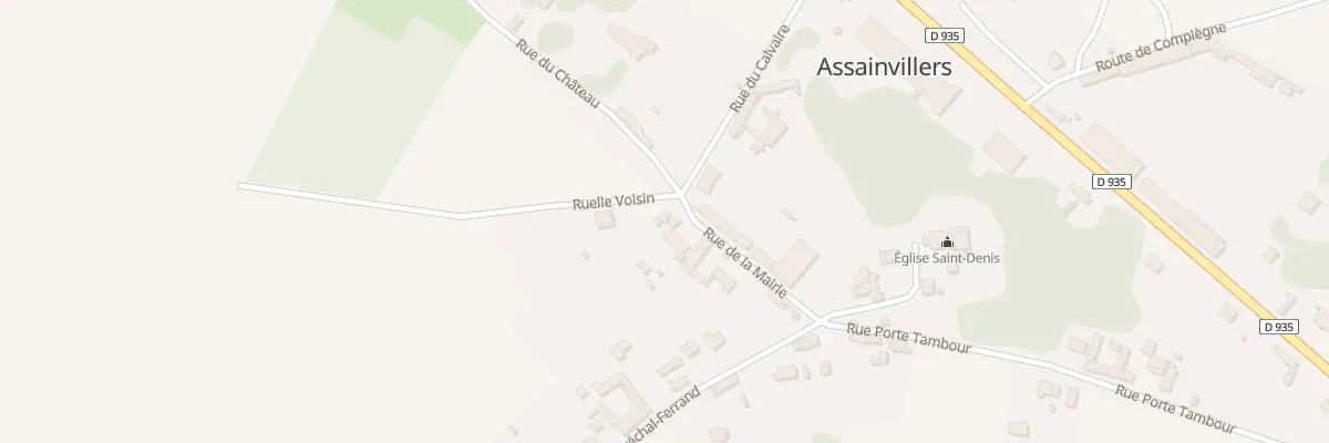 Plan du 11 Rue de la Mairie à Assainvillers