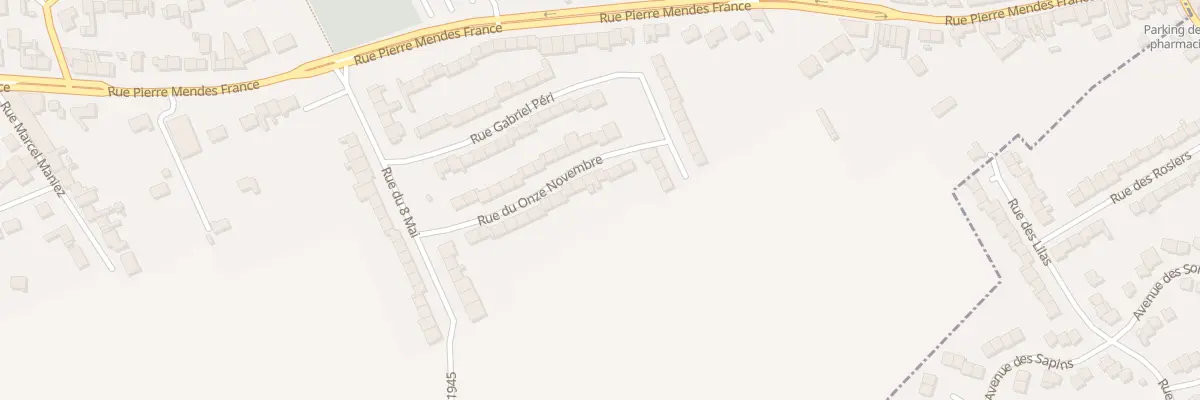 Plan du 21 Rue du 11 Novembre à Vendin-lès-Béthune