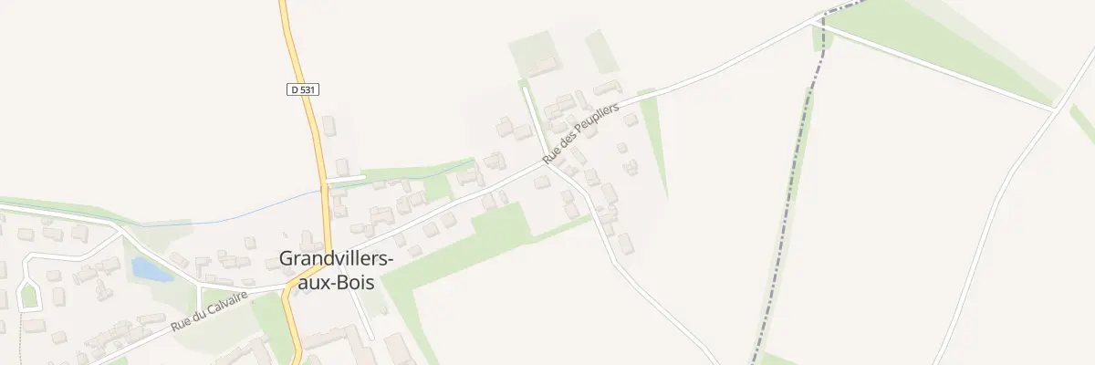 Plan du 11 Rue des Peupliers à Grandvillers-aux-Bois