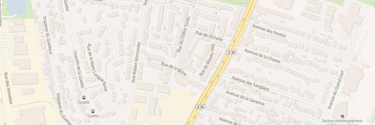 Plan du 2 Rue du Chêne Tordu à Chelles