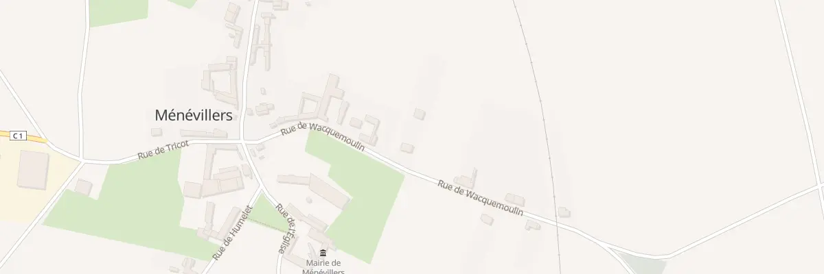 Plan du 9B Rue de Wacquemoulin à Ménévillers