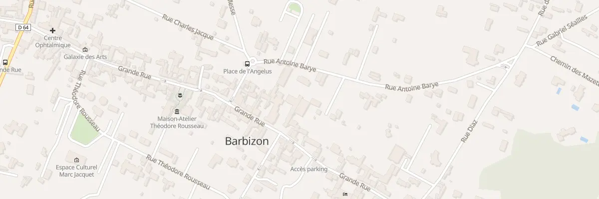 Plan du 40 Rue Grande à Barbizon