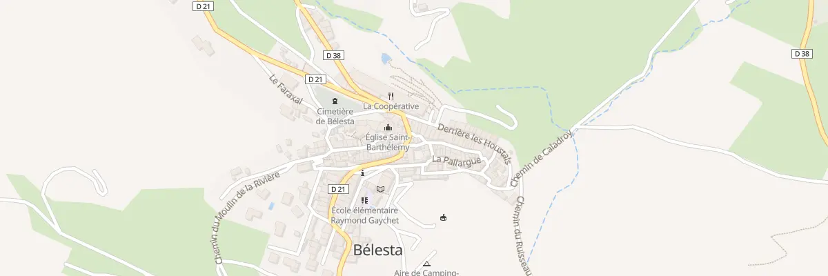 Plan du 34 Rte Principale à Bélesta