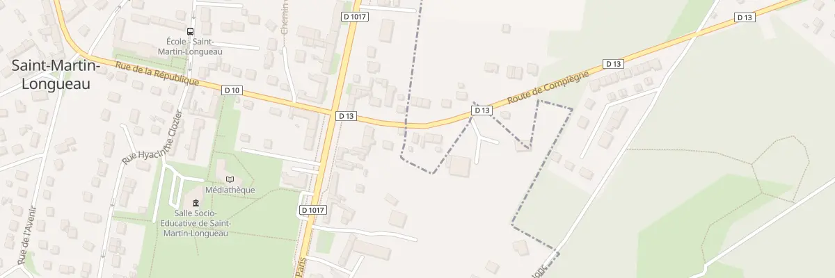 Plan du 3 Rte de Compiègne à Bazicourt