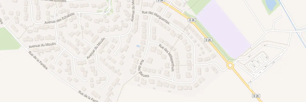Plan du 2 Rue des Milleperthuis à Moussy-le-Neuf