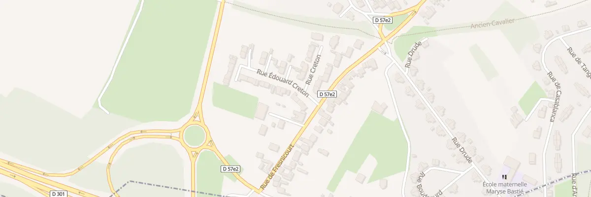 Plan du 3 Rue Edouard Creton à Barlin
