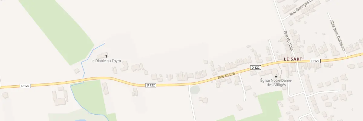 Plan du 232 Rue d’Aire à Merville