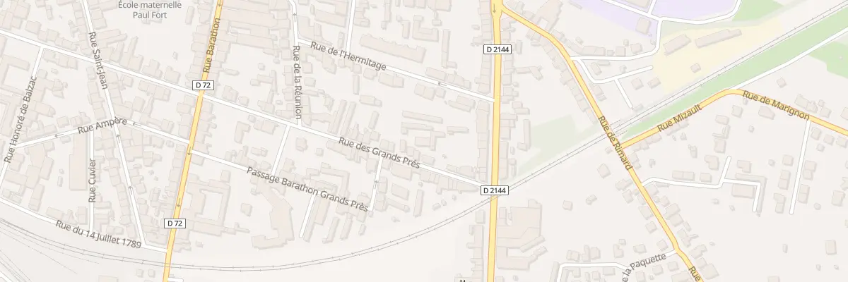 Plan du 87T Rue des Grands Prés à Montluçon