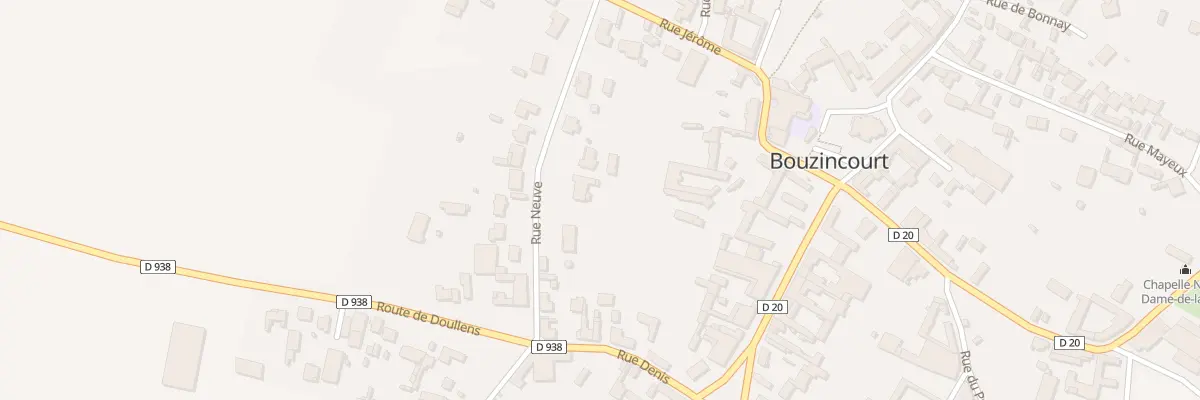 Plan du 102 Rue Neuve à Bouzincourt