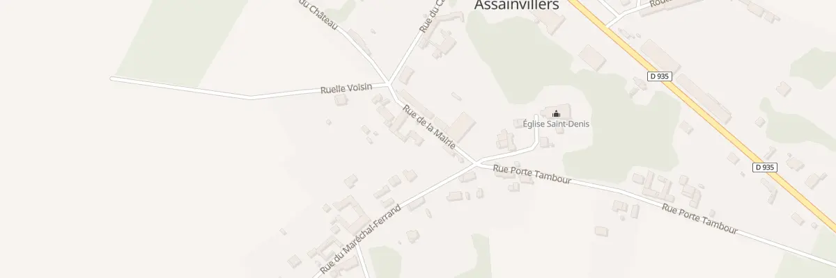Plan du 3 Rue de la Mairie à Assainvillers
