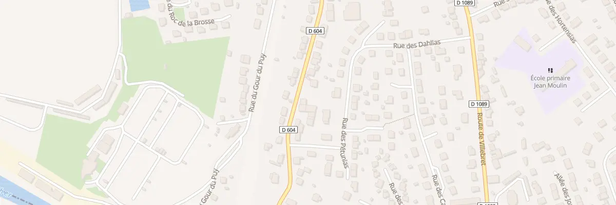 Plan du 57 Rte de Lavault Sainte Anne à Montluçon