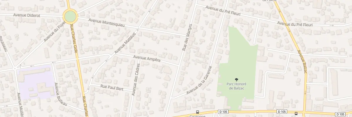 Plan du 2 Av Ampère à Villeparisis