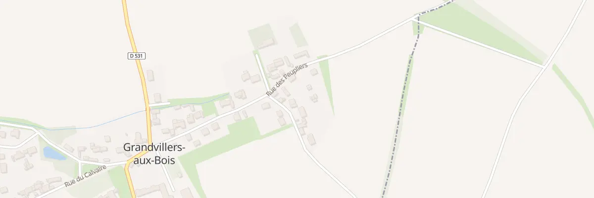 Plan du 2B Rue du Chemin Blanc à Grandvillers-aux-Bois