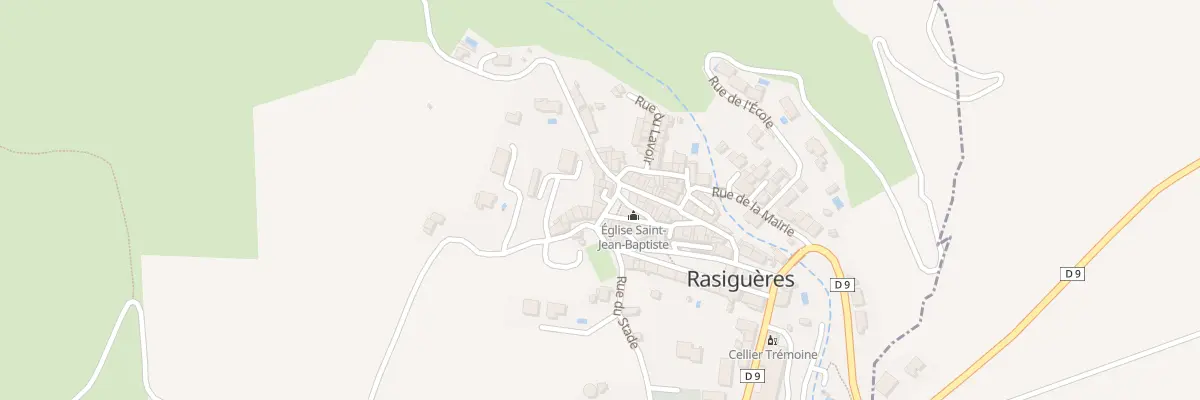 Plan du 54 Village à Rasiguères