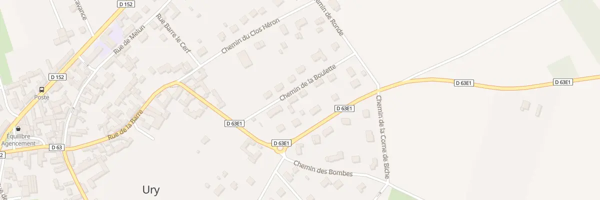 Plan du 6 Che de la Boulette à Ury