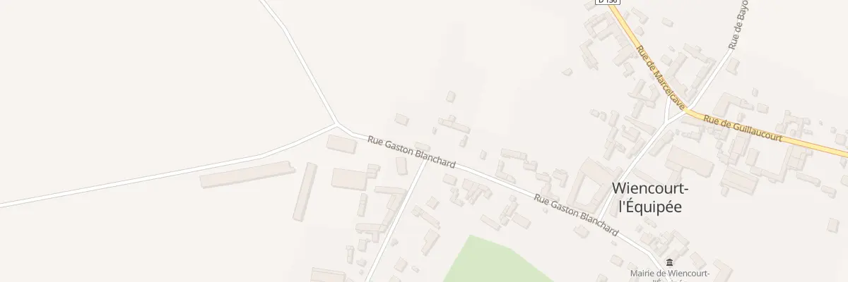 Plan du 28 Rue Gaston Blanchard à Wiencourt-l’Équipée