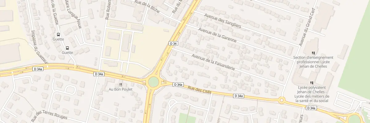 Plan du 6 Av de la Faisanderie à Chelles
