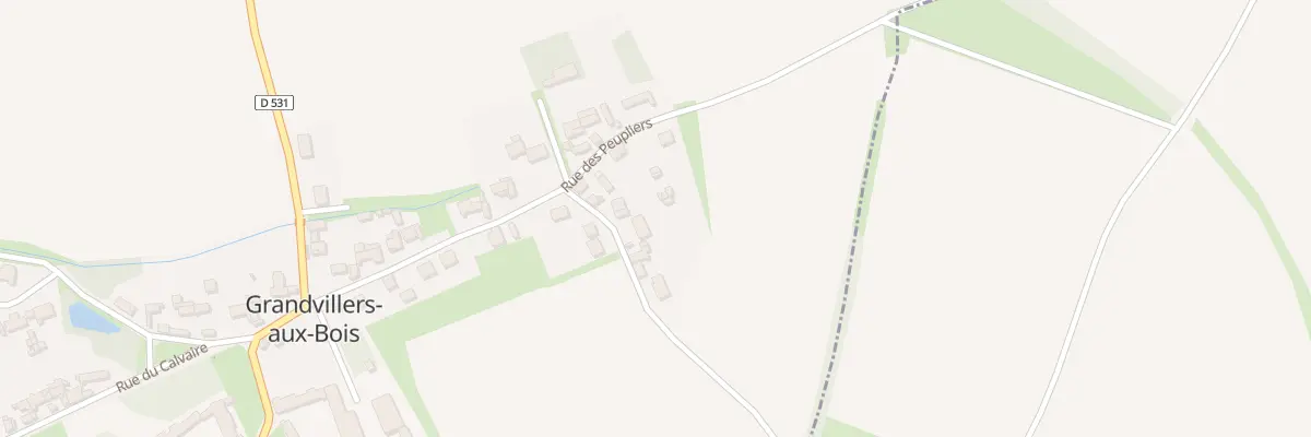 Plan du 4 Rue du Chemin Blanc à Grandvillers-aux-Bois