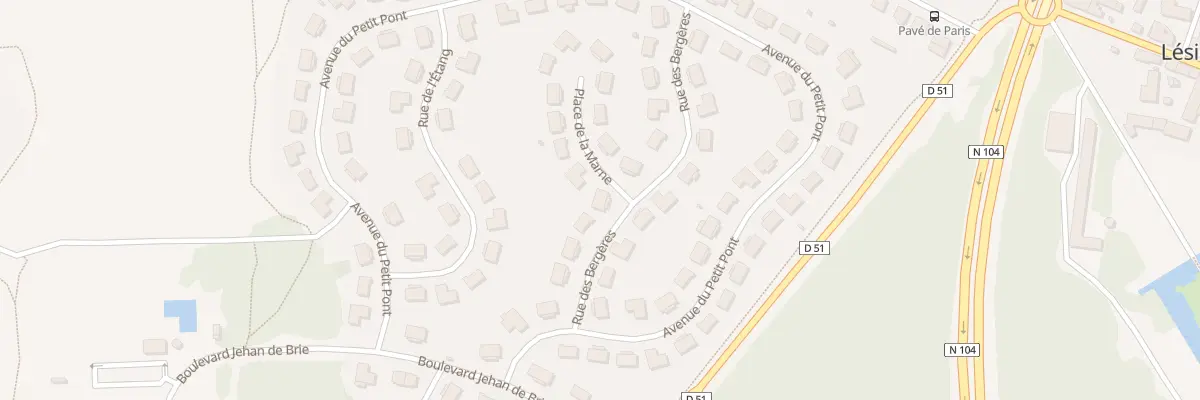 Plan du 9 Rue des Bergères à Lésigny