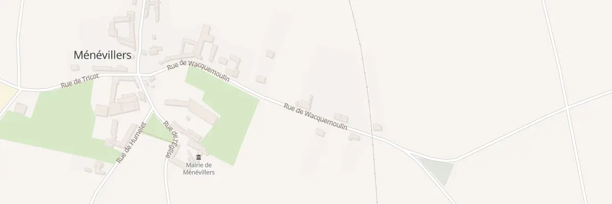 Plan du 11 Rue de Wacquemoulin à Ménévillers