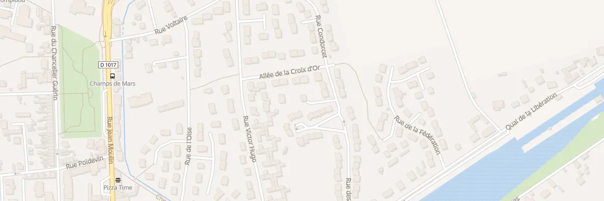 Plan du 1 Rue Condorcet à Pont-Sainte-Maxence