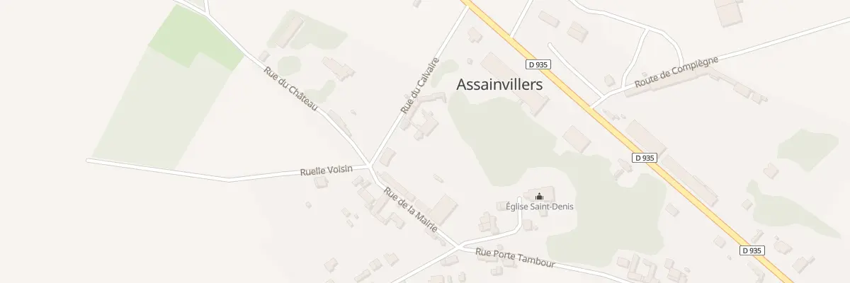 Plan du 6 Rue du Calvaire à Assainvillers