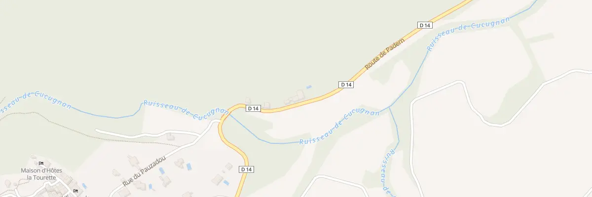 Plan du 12 Rte de Padern à Cucugnan