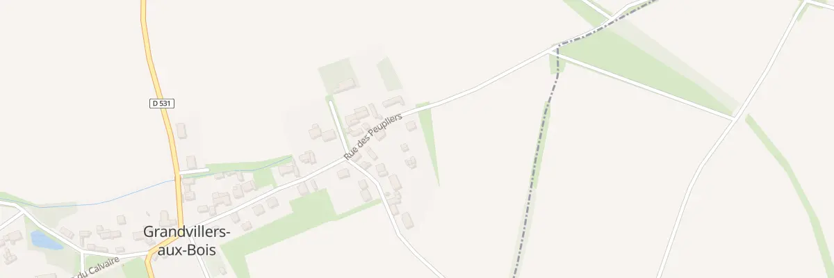 Plan du 17 Rue des Peupliers à Grandvillers-aux-Bois