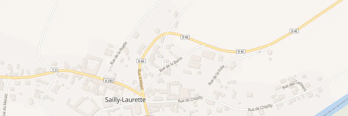 Plan du 8 Rue de la Barre à Sailly-Laurette