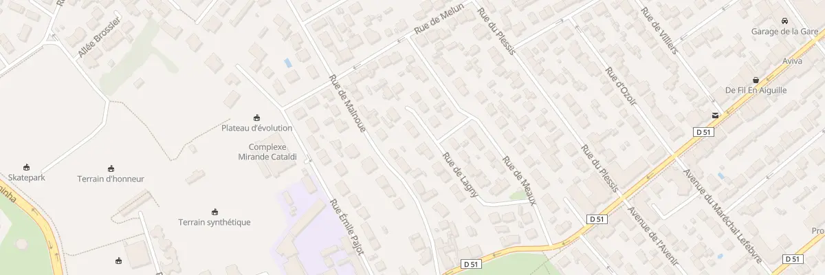 Plan du 21 Rue de Lagny à Pontault-Combault