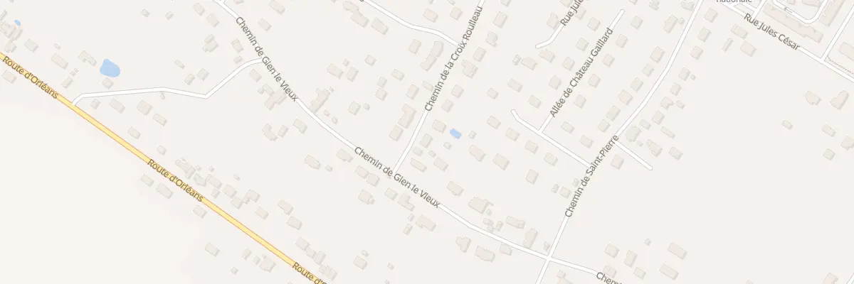 Plan du 2 Che de la Croix Roulleau à Gien