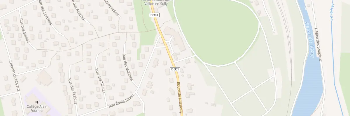Plan du 9 Rte de Nassigny à Vallon-en-Sully