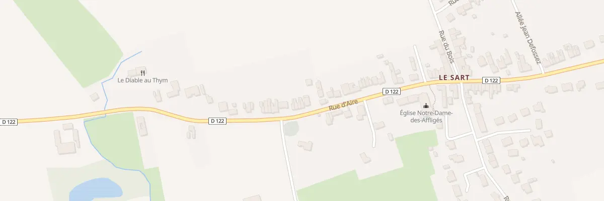 Plan du 222 Rue d’Aire à Merville