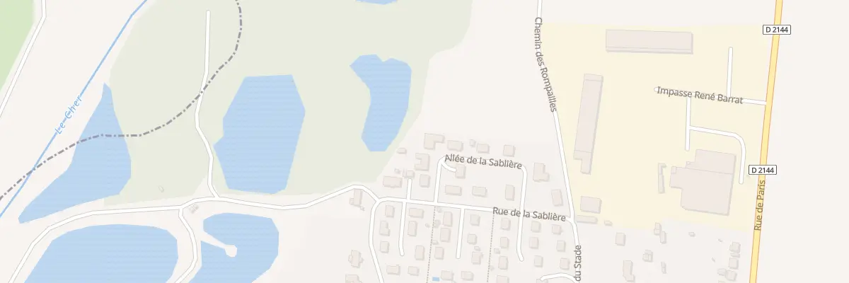 Plan du 4 All de la Sablière à Estivareilles
