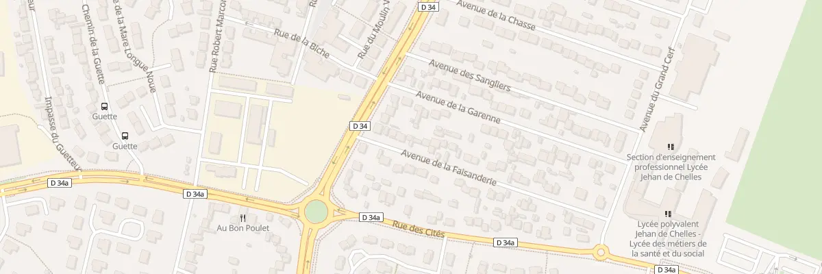 Plan du 7 Av de la Faisanderie à Chelles