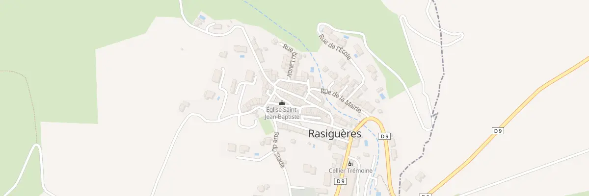 Plan du 33 Rue Grande à Rasiguères