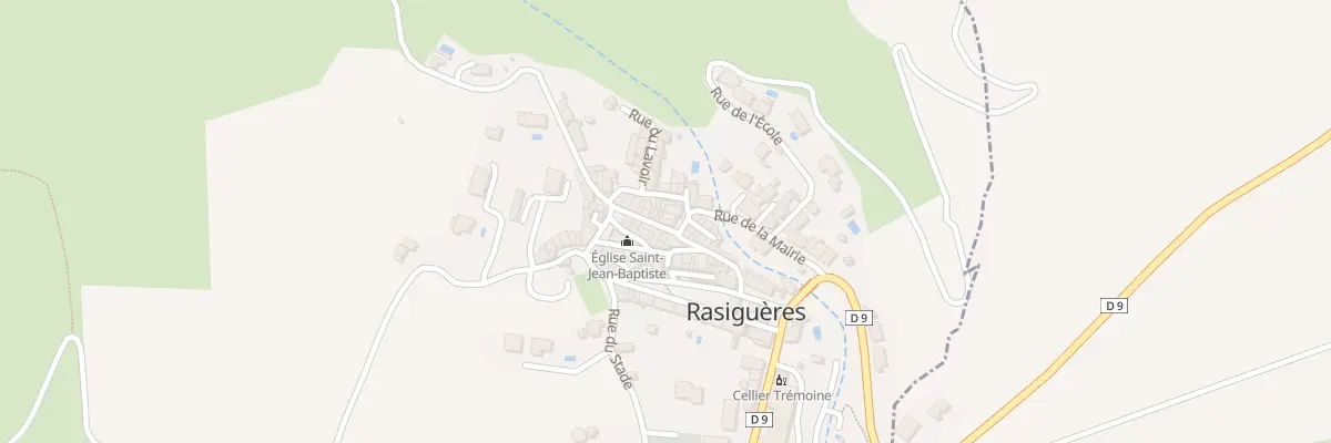 Plan du 66 Village à Rasiguères