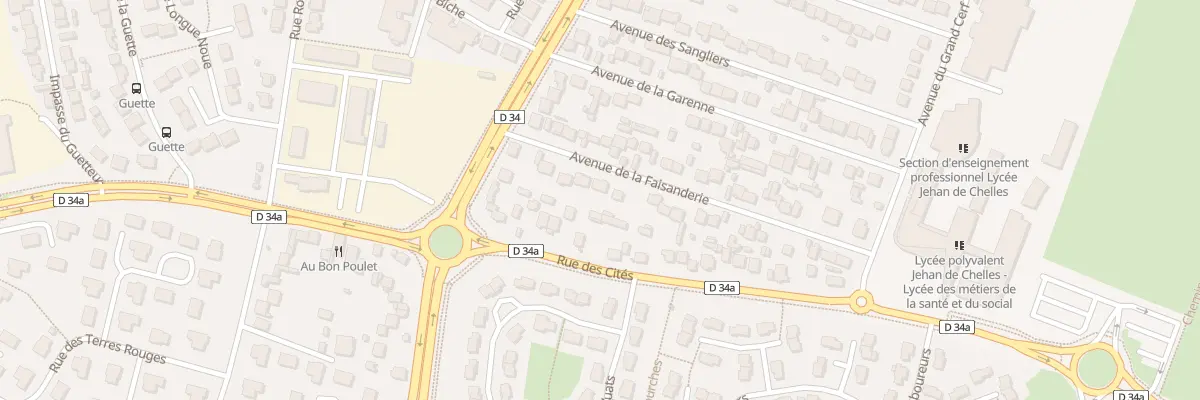 Plan du 12 Av de la Faisanderie à Chelles