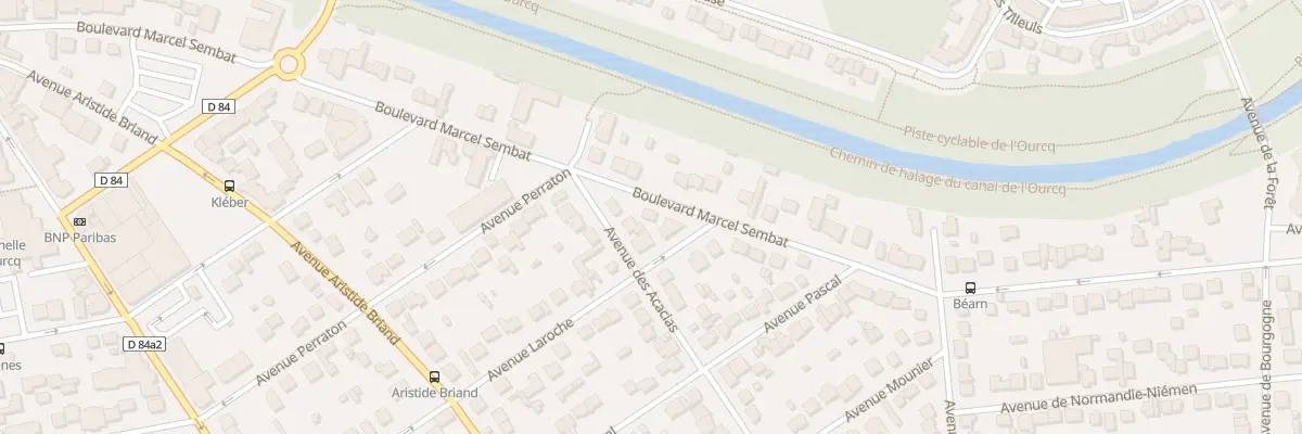 Plan du 46 Bd Marcel Sembat à Villeparisis