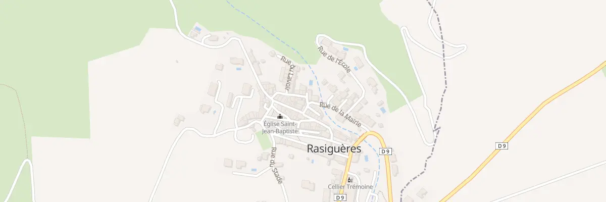 Plan du 1 Rue des Bordes à Rasiguères